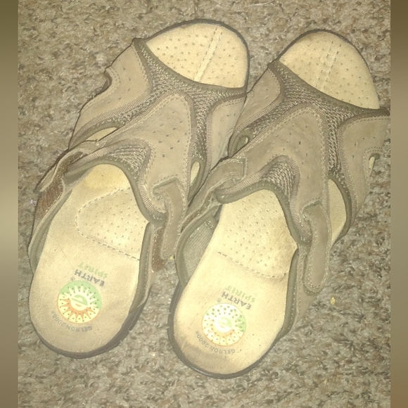 Earth Spirit Sandals Shoes Mens Size 8/W sz 9.5 Cypress Leather Suede Sandals main image 7